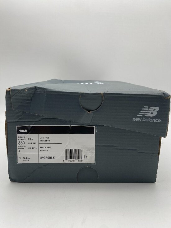 NEW BALANCE 9060 BLACK/GREY # U9060BLK US MENS SIZE 6.5 ( WOMEN 8 ) main image 4